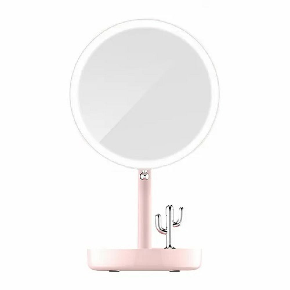 Зеркало для макияжа Lofree Morning Light LED, розовое